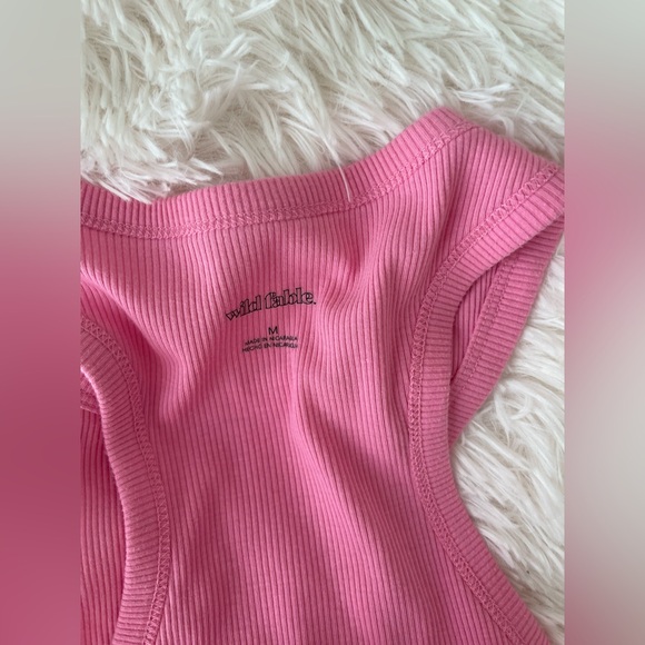Pink Ribbed Tank Top-Target - Picture 3 of 3